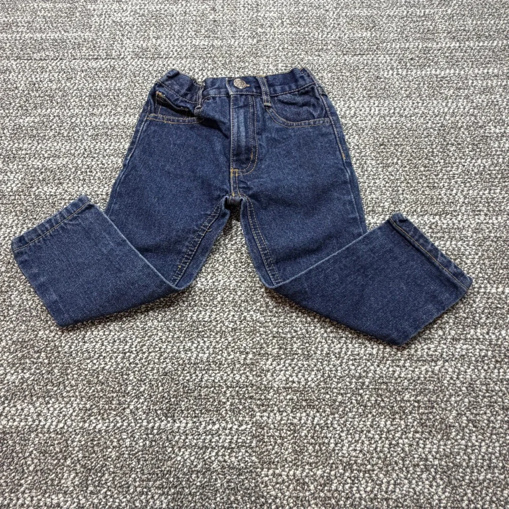English Laundry Preloved Toddler Boys Dark Wash Denim Jeans 24M Lion Logo